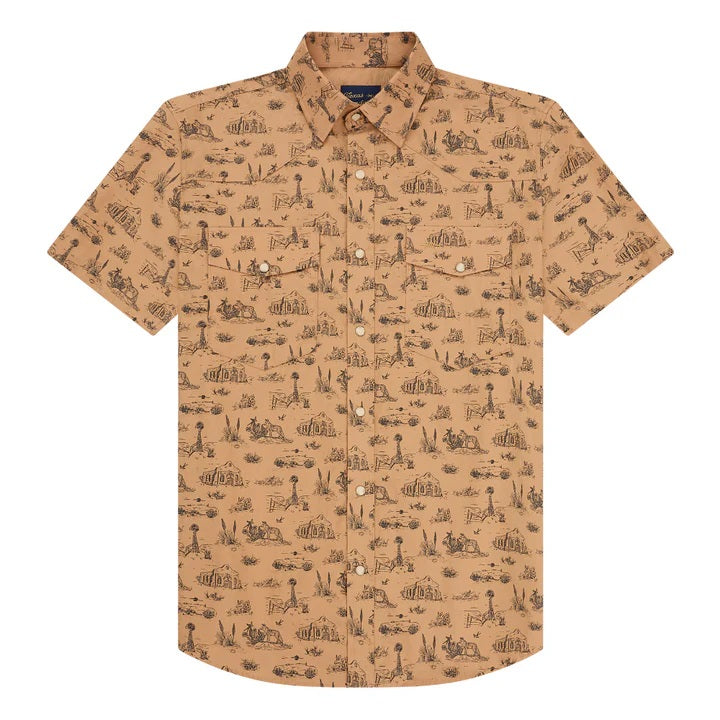 Signature Pearl Snap Shirt- West Texas Toile